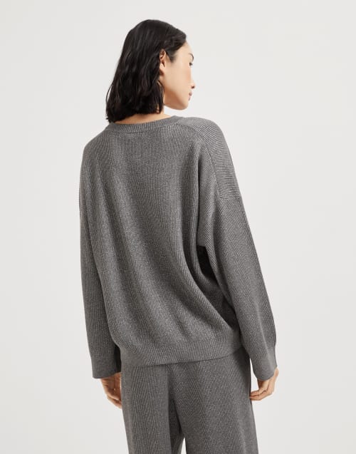 Vanisé sweater Silver Woman - Brunello Cucinelli
