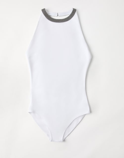 水着・ビーチグッズその他 BRUNELLO CUCINELLI One-piece swimming costume in techno jers Brunello Cucinelli Women One-piece Swimming Costume In