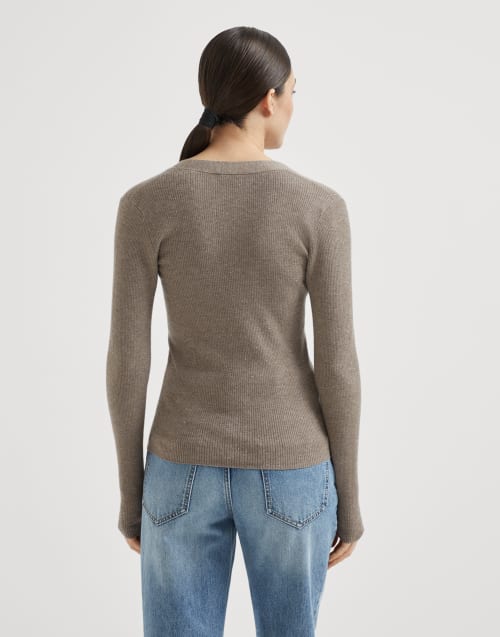 Cashmere cardigan Light Brown Woman - Brunello Cucinelli