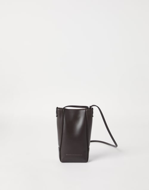 BC Duo 手机袋 松果布朗色 女款 - Brunello Cucinelli