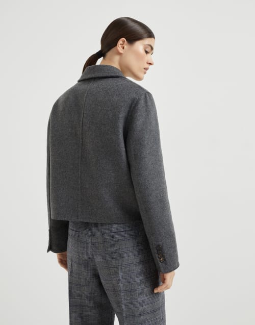 Hand-crafted cropped blazer Lead Woman - Brunello Cucinelli