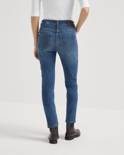 スリムトラウザーズ デニムブルー レディース - Brunello Cucinelli