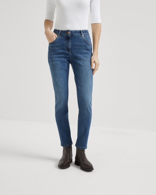 Slim trousers Denim Woman - Brunello Cucinelli