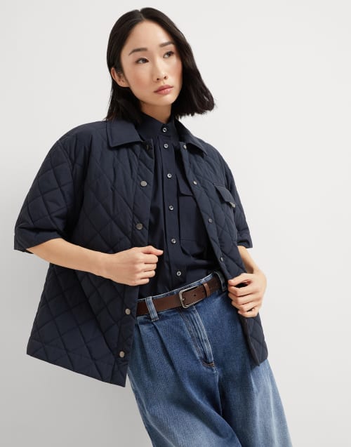 Ceinture en cuir découpé Cacao Femme - Brunello Cucinelli