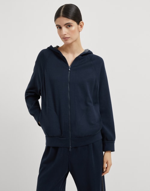 Topwear in interlock Notte Donna - Brunello Cucinelli