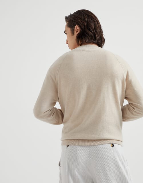 Sweatshirt-style sweater Sand Man - Brunello Cucinelli