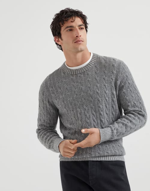 Vanisé sweater Dark Grey Man - Brunello Cucinelli