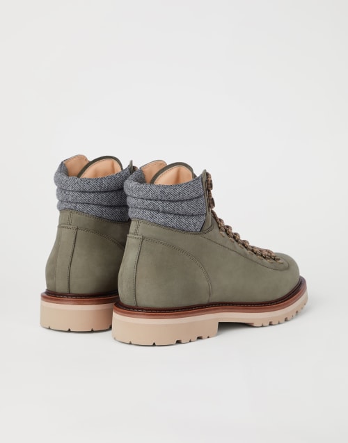 Nubuck Mountain Boot Military Man - Brunello Cucinelli