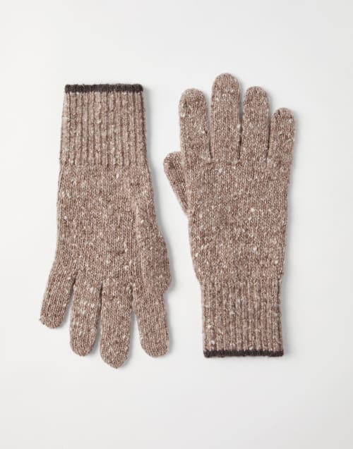 Knit gloves Hazelnut Man - Brunello Cucinelli