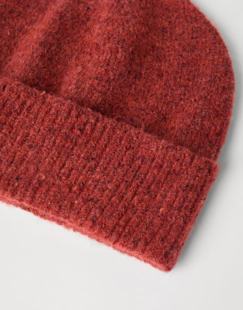 Bonnet en maille Orange Homme - Brunello Cucinelli