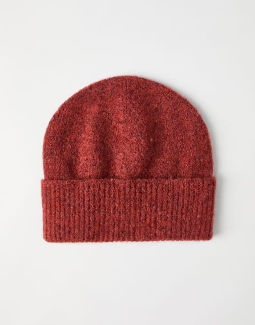 Bonnet en maille Orange Homme - Brunello Cucinelli