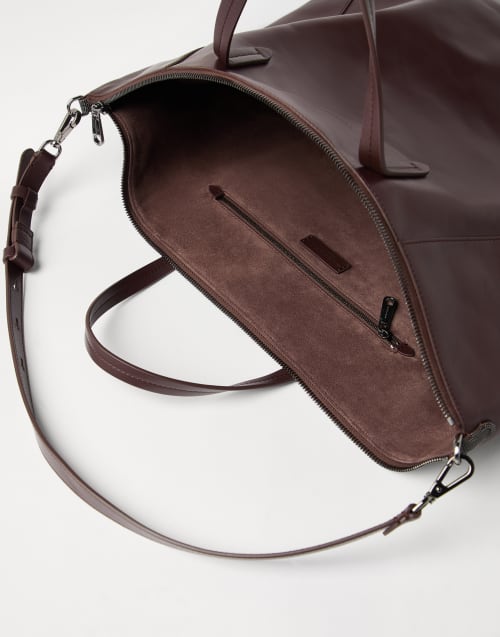 Borsa Shopper BC Duo grande Burgundy Donna - Brunello Cucinelli