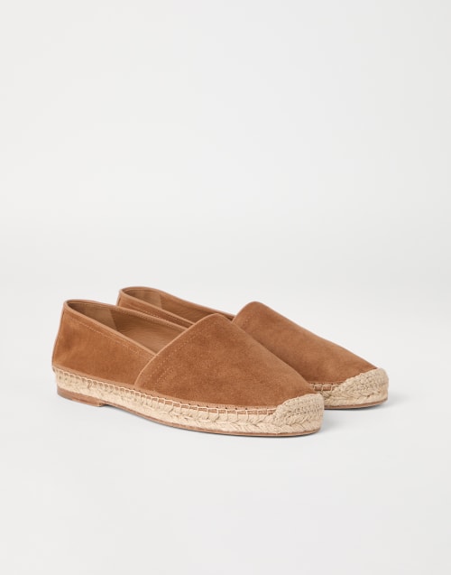【★カジュアル★】Brunello Cucinelli ☆ スリッポンスニーカー メンズ 向け ライトベージュ スエードスリッポン | Brunello