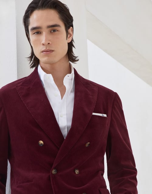 Uconstructed blazer Amaranth Man - Brunello Cucinelli