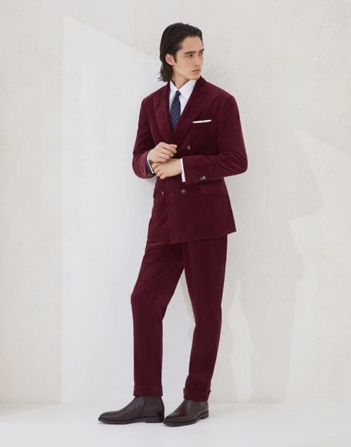 Uconstructed blazer Amaranth Man - Brunello Cucinelli
