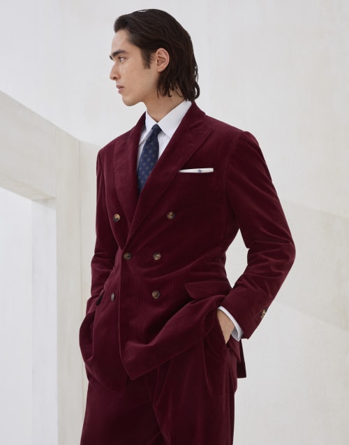 Uconstructed blazer Amaranth Man - Brunello Cucinelli