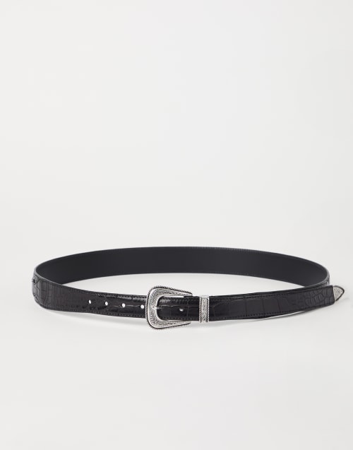BRUNELLO CUCINELLI  ウエストアクセントベルト Leather belts for men | Brunello Cucinelli