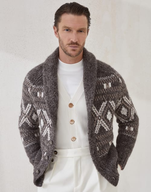 Cashmere cardigan Panama Man - Brunello Cucinelli