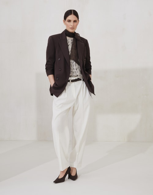 Pantalón Slouchy Panamá Mujer - Brunello Cucinelli