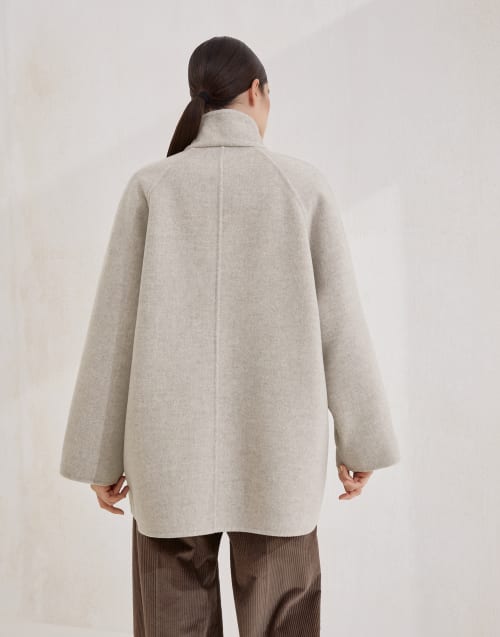 Caban finition main Beige Froid Femme - Brunello Cucinelli