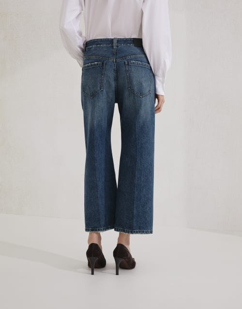 Pantalone Contemporary Square Denim Donna - Brunello Cucinelli