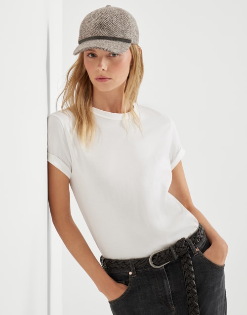 Jersey T-shirt White Woman - Brunello Cucinelli