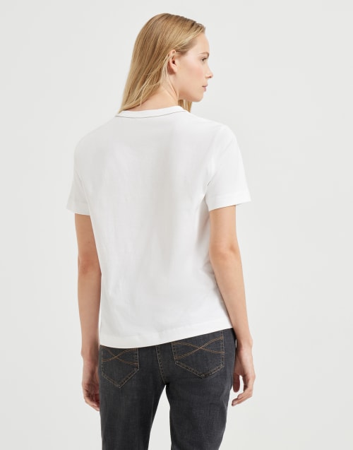 Jersey T-shirt White Woman - Brunello Cucinelli