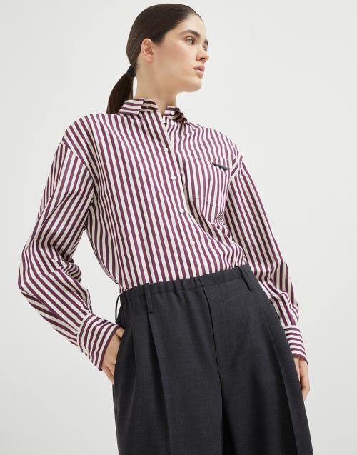 Pantalon de survêtement couture Lignite Femme - Brunello Cucinelli