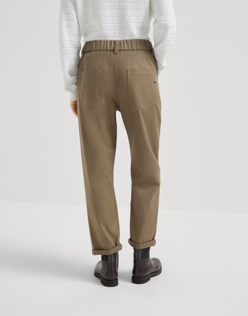 Pantalone Baggy Marrone Donna - Brunello Cucinelli