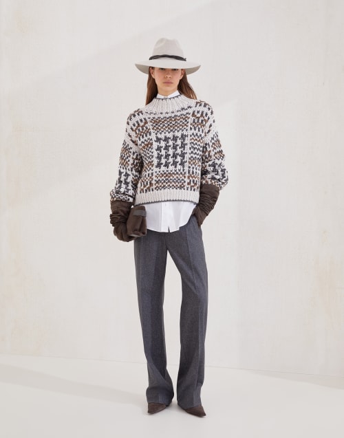 Straight Loose trousers Lead Woman - Brunello Cucinelli