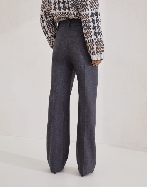 Straight Loose trousers Lead Woman - Brunello Cucinelli