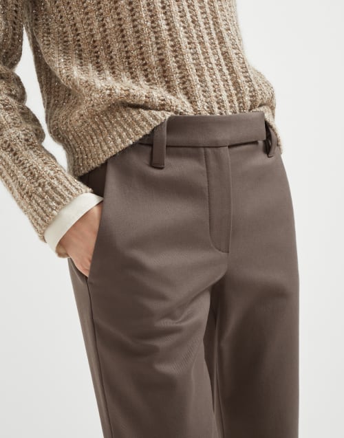 Slim trousers Cocoa Woman - Brunello Cucinelli