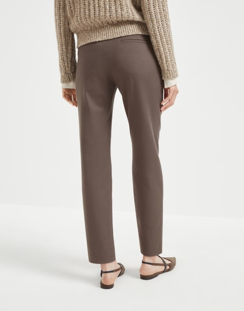 Slim trousers Cocoa Woman - Brunello Cucinelli