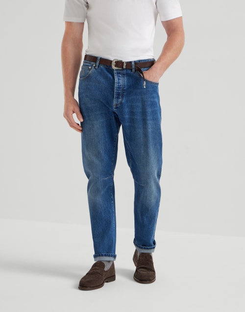 デニム・ジーパン BRUNELLO CUCINELLI Straight jeans Blue スポーティ＆エレガンスを体現したブルネロ クチネリのイージー