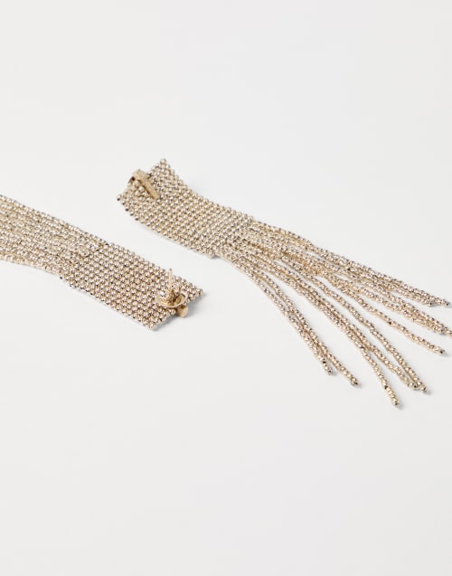 Frayed earrings Light Gold Woman - Brunello Cucinelli