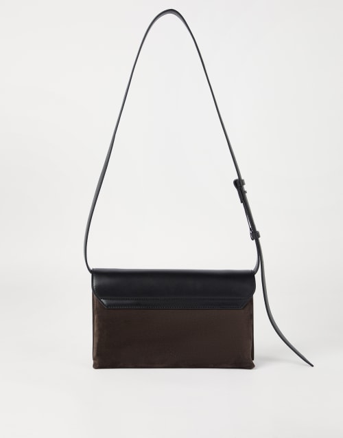 Sartorial bag in suede and calfskin Rust Brown Woman - Brunello Cucinelli