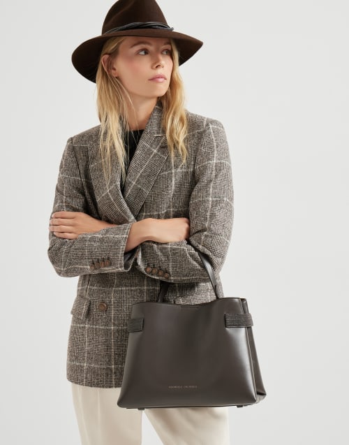 Essence 手挽包 深棕色 女款 - Brunello Cucinelli