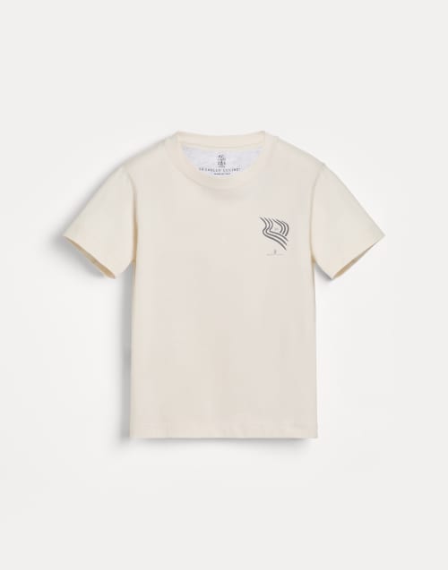 ブルネロクチネリ　ボーイズＴシャツセット(カーキ＆グレー)１２Ｙ ブルネロクチネリ ボーイズTシャツセット(カーキ＆グレー)12Y