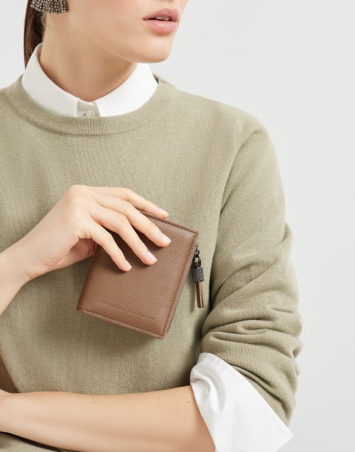 Маленький кошелек с цепочкой Мониль Шоколадный Женщина - Brunello Cucinelli