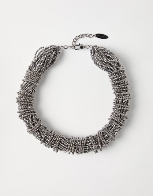 Vetro and Silver choker Silver Woman - Brunello Cucinelli