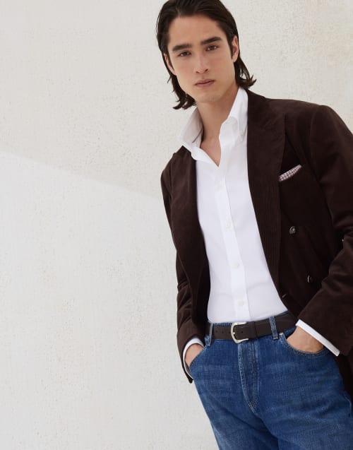 Basic fit shirt White Man - Brunello Cucinelli