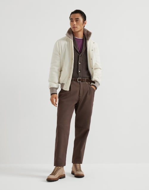Ergonomic trousers Brown Man - Brunello Cucinelli