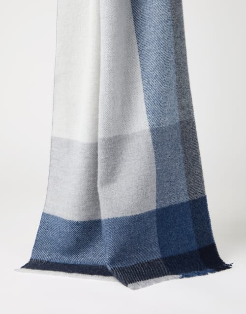 Wool and cashmere scarf Grey Man - Brunello Cucinelli