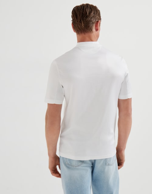 T-shirt in jersey Bianco Uomo - Brunello Cucinelli