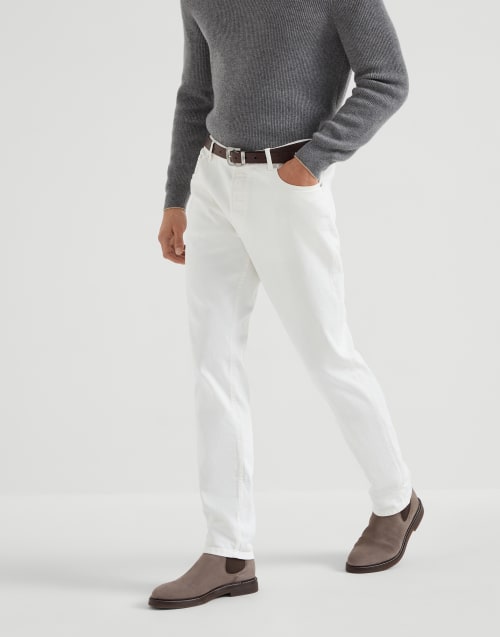 デニム・ジーパン BRUNELLO CUCINELLI Brunello Cucinelli Jeans White Men's jeans - Luxury denim collection | Brunello Cucinelli