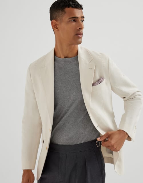 T-shirt in jersey Grigio Uomo - Brunello Cucinelli