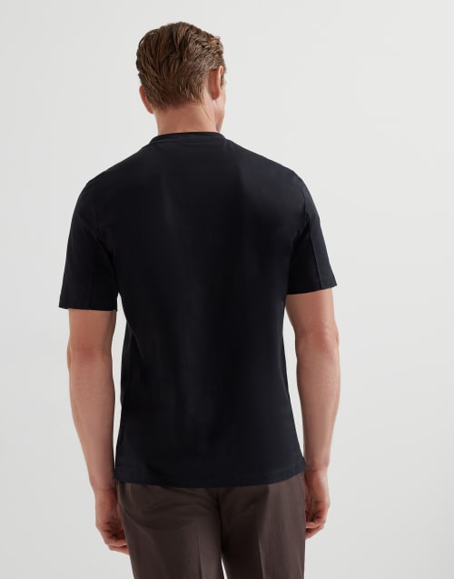 T-shirt in jersey Nero Uomo - Brunello Cucinelli