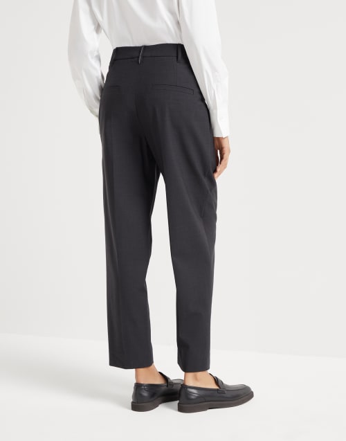 Slouchy trousers Lignite Grey Woman - Brunello Cucinelli