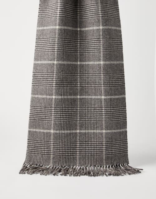 Schal aus Double-Kaschmirtuch Braun Damen - Brunello Cucinelli