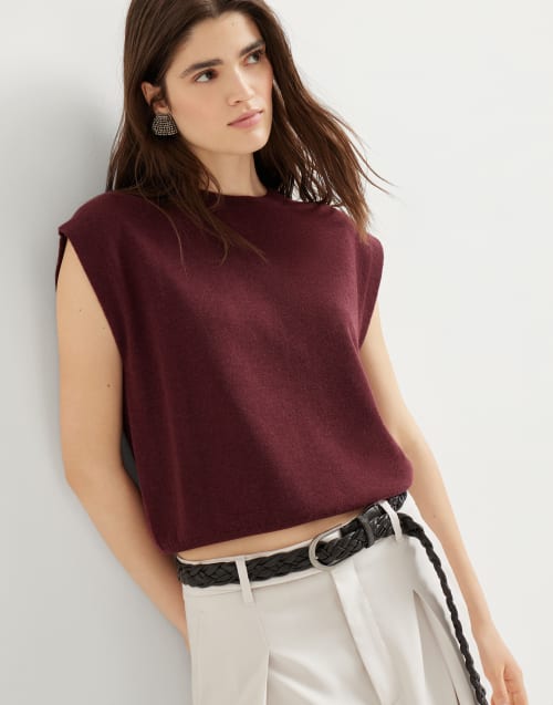 Cashmere sweater Amaranth Woman - Brunello Cucinelli